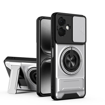 Lens Sliding Window Multifunctional Magnetic Shockproof Phone Case, For Tecno Pova 8 5G, For Tecno Spark 50 5G, For Tecno Pova Curve 2 5G, For Tecno Spark 50 4G, For Tecno Camon 50 Pro 4G, For Tecno Camon 50 4G, For Tecno Spark Go 3                    ...