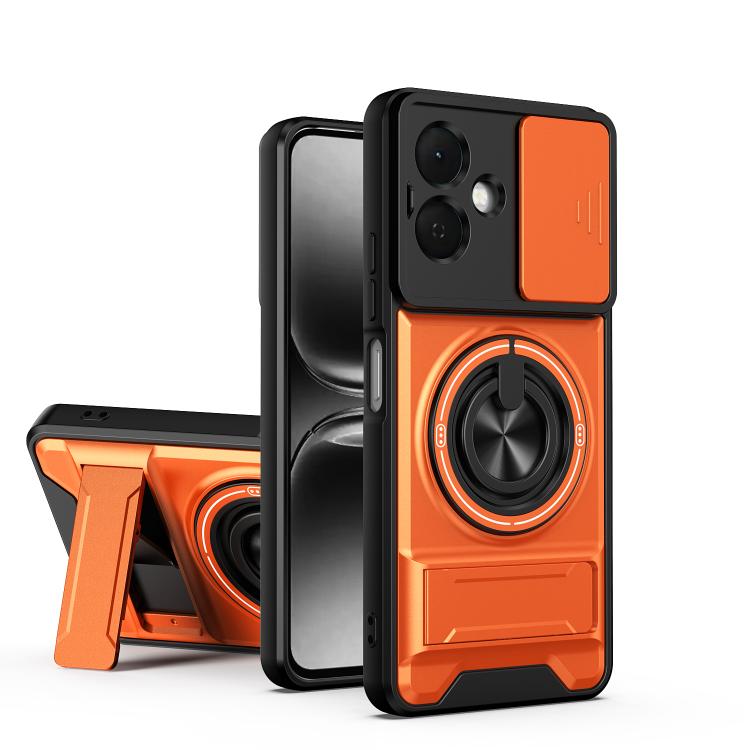 Lens Sliding Window Multifunctional Magnetic Shockproof Phone Case, For Tecno Pova 8 5G, For Tecno Spark 50 5G, For Tecno Pova Curve 2 5G, For Tecno Spark 50 4G, For Tecno Camon 50 Pro 4G, For Tecno Camon 50 4G, For Tecno Spark Go 3                    ...