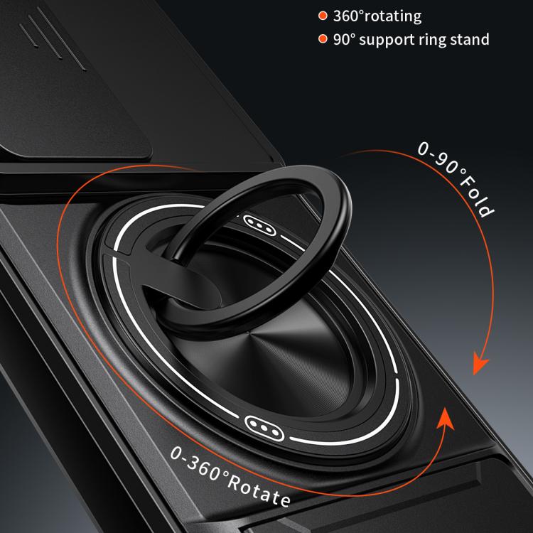Lens Sliding Window Multifunctional Magnetic Shockproof Phone Case, For Tecno Camon 40 Pro 4G, For Tecno Camon 40 Premier 5G, For Tecno Camon 40 4G, For Tecno Spark 30 Pro 4G, For Tecno Spark 30 4G, For Tecno Spark Go 2025, For Tecno Spark 30C 4G      ...