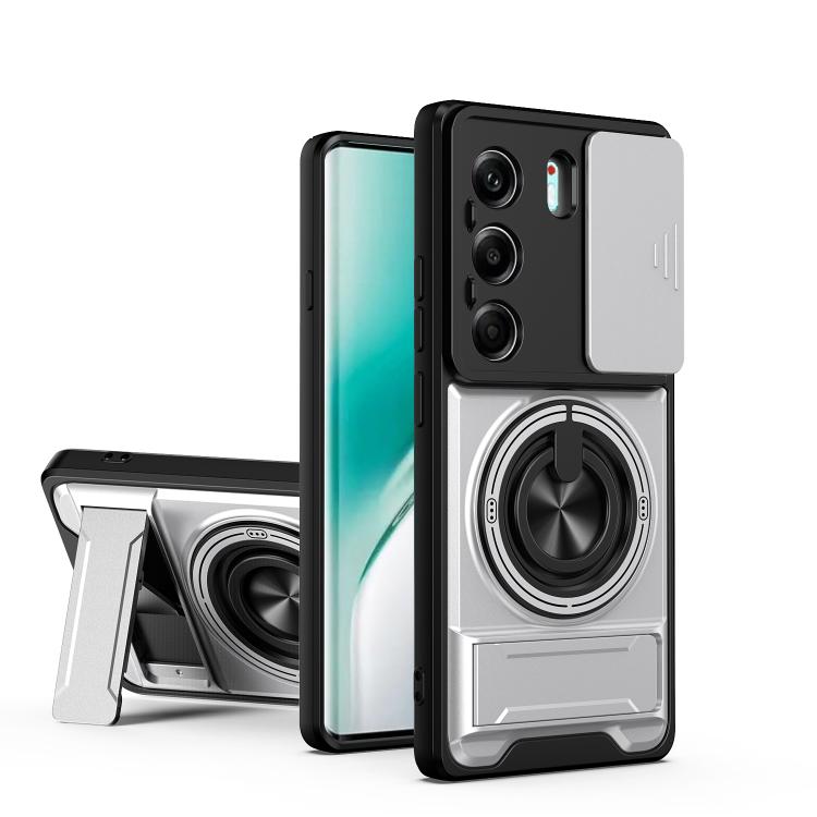 Lens Sliding Window Multifunctional Magnetic Shockproof Phone Case, For Tecno Pova 8 5G, For Tecno Spark 50 5G, For Tecno Pova Curve 2 5G, For Tecno Spark 50 4G, For Tecno Camon 50 Pro 4G, For Tecno Camon 50 4G, For Tecno Spark Go 3                    ...