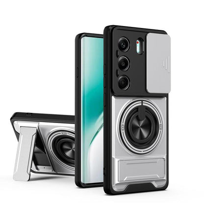 Lens Sliding Window Multifunctional Magnetic Shockproof Phone Case, For Tecno Pova 8 5G, For Tecno Spark 50 5G, For Tecno Pova Curve 2 5G, For Tecno Spark 50 4G, For Tecno Camon 50 Pro 4G, For Tecno Camon 50 4G, For Tecno Spark Go 3                    ...