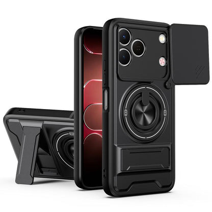 Lens Sliding Window Multifunctional Magnetic Shockproof Phone Case, For Tecno Pova 8 5G, For Tecno Spark 50 5G, For Tecno Pova Curve 2 5G, For Tecno Spark 50 4G, For Tecno Camon 50 Pro 4G, For Tecno Camon 50 4G, For Tecno Spark Go 3                    ...