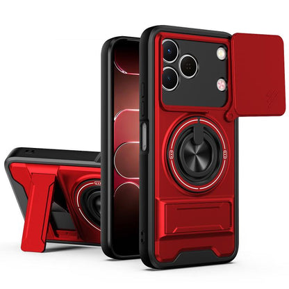 Lens Sliding Window Multifunctional Magnetic Shockproof Phone Case, For Tecno Pova 8 5G, For Tecno Spark 50 5G, For Tecno Pova Curve 2 5G, For Tecno Spark 50 4G, For Tecno Camon 50 Pro 4G, For Tecno Camon 50 4G, For Tecno Spark Go 3                    ...