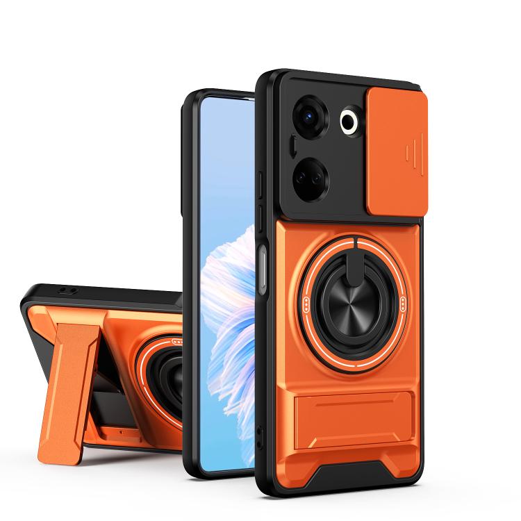 Lens Sliding Window Multifunctional Magnetic Shockproof Phone Case, For Tecno Camon 40 Premier 5G, For Tecno Camon 40 4G, For Tecno Spark 30 Pro 4G, For Tecno Spark 30 4G, For Tecno Spark Go 2025, For Tecno Spark 30C 4G, For Tecno Pova 6 Neo 4G        ...