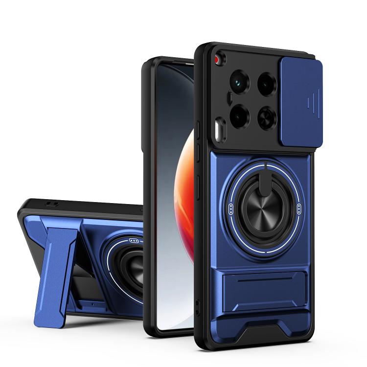 Lens Sliding Window Multifunctional Magnetic Shockproof Phone Case, For Tecno Camon 40 Premier 5G, For Tecno Camon 40 4G, For Tecno Spark 30 Pro 4G, For Tecno Spark 30 4G, For Tecno Spark Go 2025, For Tecno Spark 30C 4G, For Tecno Pova 6 Neo 4G        ...