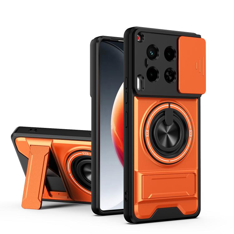Lens Sliding Window Multifunctional Magnetic Shockproof Phone Case, For Tecno Camon 40 Premier 5G, For Tecno Camon 40 4G, For Tecno Spark 30 Pro 4G, For Tecno Spark 30 4G, For Tecno Spark Go 2025, For Tecno Spark 30C 4G, For Tecno Pova 6 Neo 4G        ...