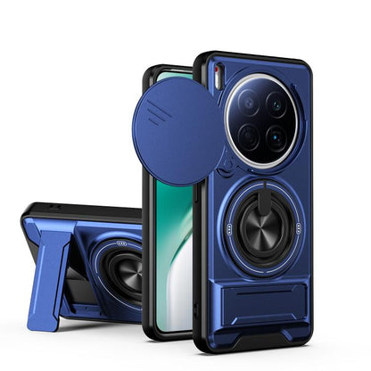 Lens Sliding Window Multifunctional Magnetic Shockproof Phone Case, For Tecno Camon 40 Premier 5G, For Tecno Camon 40 4G, For Tecno Spark 30 Pro 4G, For Tecno Spark 30 4G, For Tecno Spark Go 2025, For Tecno Spark 30C 4G, For Tecno Pova 6 Neo 4G        ...