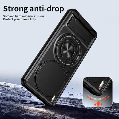 Lens Sliding Window Multifunctional Magnetic Shockproof Phone Case, For Tecno Camon 40 Premier 5G, For Tecno Camon 40 4G, For Tecno Spark 30 Pro 4G, For Tecno Spark 30 4G, For Tecno Spark Go 2025, For Tecno Spark 30C 4G, For Tecno Pova 6 Neo 4G        ...