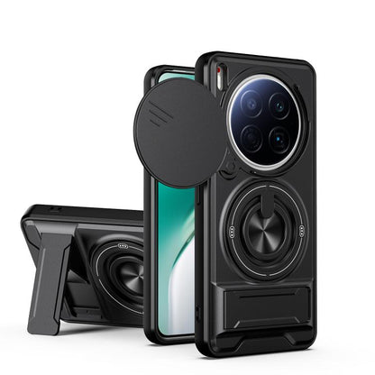Lens Sliding Window Multifunctional Magnetic Shockproof Phone Case, For Tecno Camon 40 Premier 5G, For Tecno Camon 40 4G, For Tecno Spark 30 Pro 4G, For Tecno Spark 30 4G, For Tecno Spark Go 2025, For Tecno Spark 30C 4G, For Tecno Pova 6 Neo 4G        ...