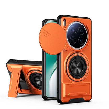 Lens Sliding Window Multifunctional Magnetic Shockproof Phone Case, For Tecno Camon 40 Premier 5G, For Tecno Camon 40 4G, For Tecno Spark 30 Pro 4G, For Tecno Spark 30 4G, For Tecno Spark Go 2025, For Tecno Spark 30C 4G, For Tecno Pova 6 Neo 4G        ...