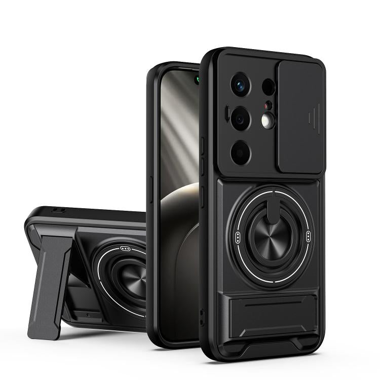 Lens Sliding Window Multifunctional Magnetic Shockproof Phone Case, For Tecno Pova 8 5G, For Tecno Spark 50 5G, For Tecno Pova Curve 2 5G, For Tecno Spark 50 4G, For Tecno Camon 50 Pro 4G, For Tecno Camon 50 4G, For Tecno Spark Go 3                    ...