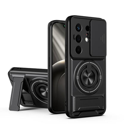 Lens Sliding Window Multifunctional Magnetic Shockproof Phone Case, For Tecno Pova 8 5G, For Tecno Spark 50 5G, For Tecno Pova Curve 2 5G, For Tecno Spark 50 4G, For Tecno Camon 50 Pro 4G, For Tecno Camon 50 4G, For Tecno Spark Go 3                    ...