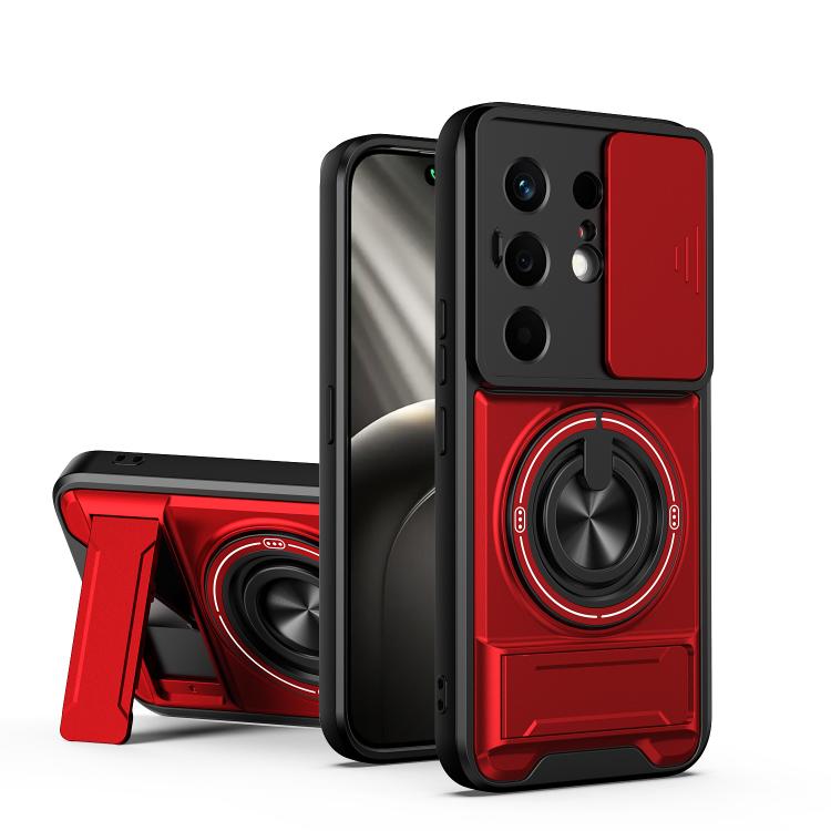Lens Sliding Window Multifunctional Magnetic Shockproof Phone Case, For Tecno Pova 8 5G, For Tecno Spark 50 5G, For Tecno Pova Curve 2 5G, For Tecno Spark 50 4G, For Tecno Camon 50 Pro 4G, For Tecno Camon 50 4G, For Tecno Spark Go 3                    ...