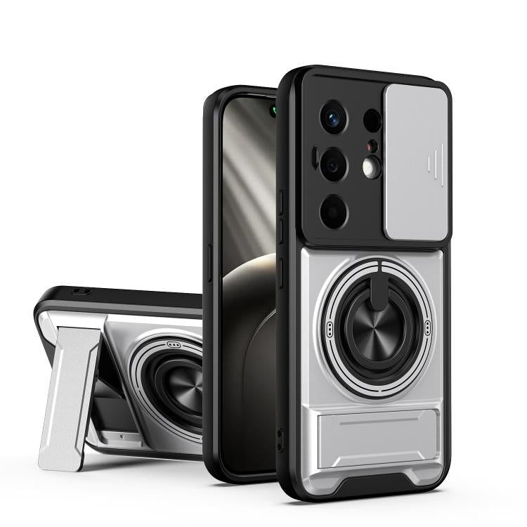 Lens Sliding Window Multifunctional Magnetic Shockproof Phone Case, For Tecno Pova 8 5G, For Tecno Spark 50 5G, For Tecno Pova Curve 2 5G, For Tecno Spark 50 4G, For Tecno Camon 50 Pro 4G, For Tecno Camon 50 4G, For Tecno Spark Go 3                    ...