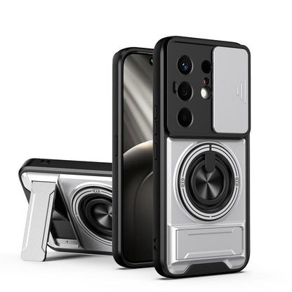 Lens Sliding Window Multifunctional Magnetic Shockproof Phone Case, For Tecno Pova 8 5G, For Tecno Spark 50 5G, For Tecno Pova Curve 2 5G, For Tecno Spark 50 4G, For Tecno Camon 50 Pro 4G, For Tecno Camon 50 4G, For Tecno Spark Go 3                    ...