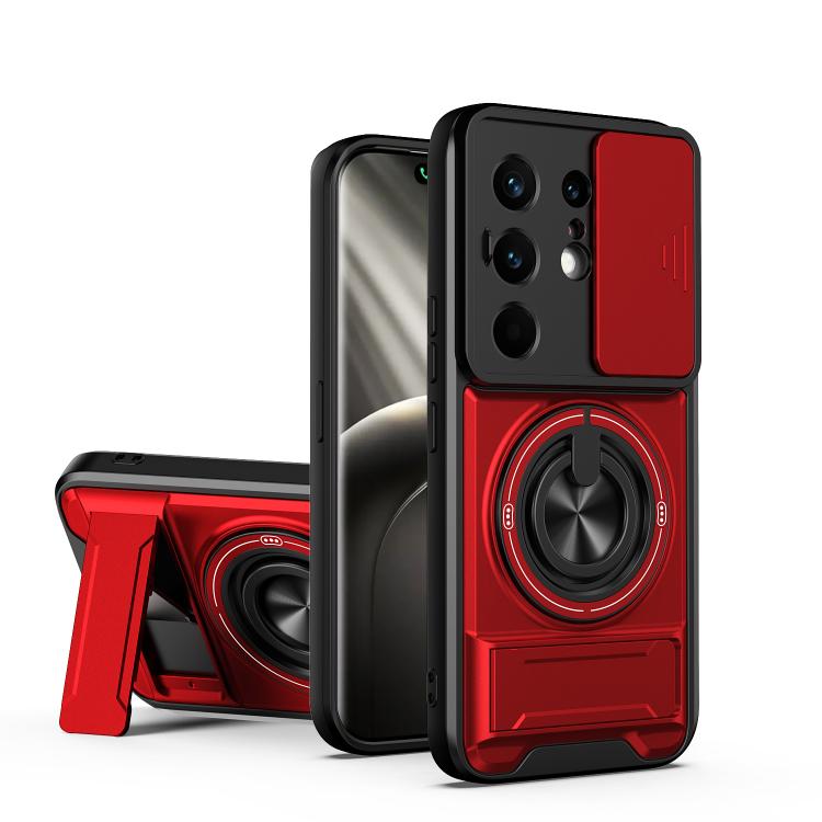 Lens Sliding Window Multifunctional Magnetic Shockproof Phone Case, For Tecno Pova 8 5G, For Tecno Spark 50 5G, For Tecno Pova Curve 2 5G, For Tecno Spark 50 4G, For Tecno Camon 50 Pro 4G, For Tecno Camon 50 4G, For Tecno Spark Go 3                    ...