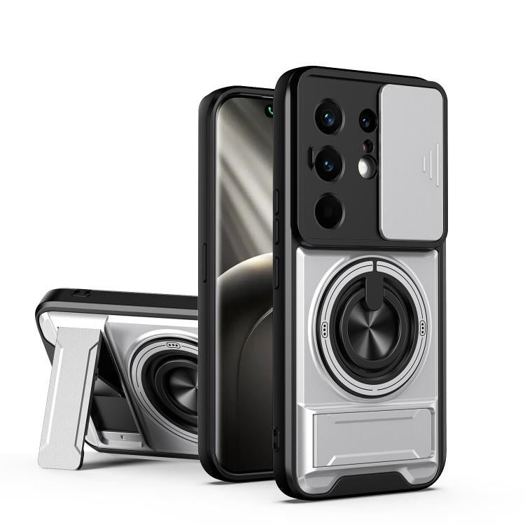 Lens Sliding Window Multifunctional Magnetic Shockproof Phone Case, For Tecno Pova 8 5G, For Tecno Spark 50 5G, For Tecno Pova Curve 2 5G, For Tecno Spark 50 4G, For Tecno Camon 50 Pro 4G, For Tecno Camon 50 4G, For Tecno Spark Go 3                    ...