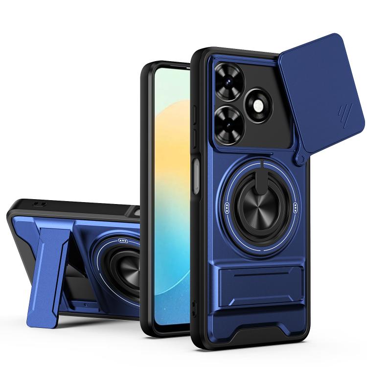 Lens Sliding Window Multifunctional Magnetic Shockproof Phone Case, For Tecno Pova 8 5G, For Tecno Spark 50 5G, For Tecno Pova Curve 2 5G, For Tecno Spark 50 4G, For Tecno Camon 50 Pro 4G, For Tecno Camon 50 4G, For Tecno Spark Go 3                    ...