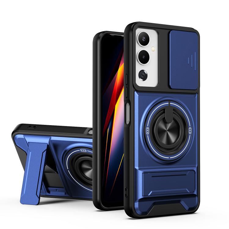 Lens Sliding Window Multifunctional Magnetic Shockproof Phone Case, For Tecno Camon 40 Premier 5G, For Tecno Camon 40 4G, For Tecno Spark 30 Pro 4G, For Tecno Spark 30 4G, For Tecno Spark Go 2025, For Tecno Spark 30C 4G, For Tecno Pova 6 Neo 4G        ...