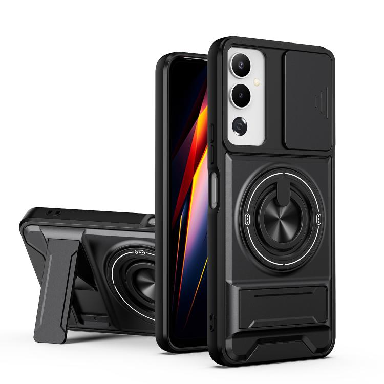 Lens Sliding Window Multifunctional Magnetic Shockproof Phone Case, For Tecno Camon 40 Premier 5G, For Tecno Camon 40 4G, For Tecno Spark 30 Pro 4G, For Tecno Spark 30 4G, For Tecno Spark Go 2025, For Tecno Spark 30C 4G, For Tecno Pova 6 Neo 4G        ...
