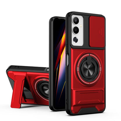 Lens Sliding Window Multifunctional Magnetic Shockproof Phone Case, For Tecno Camon 40 Premier 5G, For Tecno Camon 40 4G, For Tecno Spark 30 Pro 4G, For Tecno Spark 30 4G, For Tecno Spark Go 2025, For Tecno Spark 30C 4G, For Tecno Pova 6 Neo 4G        ...