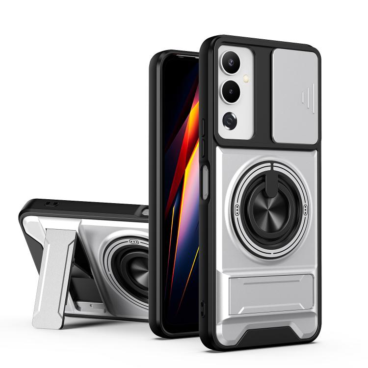 Lens Sliding Window Multifunctional Magnetic Shockproof Phone Case, For Tecno Camon 40 Premier 5G, For Tecno Camon 40 4G, For Tecno Spark 30 Pro 4G, For Tecno Spark 30 4G, For Tecno Spark Go 2025, For Tecno Spark 30C 4G, For Tecno Pova 6 Neo 4G        ...
