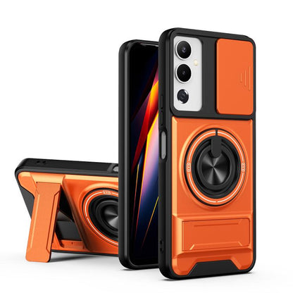 Lens Sliding Window Multifunctional Magnetic Shockproof Phone Case, For Tecno Camon 40 Premier 5G, For Tecno Camon 40 4G, For Tecno Spark 30 Pro 4G, For Tecno Spark 30 4G, For Tecno Spark Go 2025, For Tecno Spark 30C 4G, For Tecno Pova 6 Neo 4G        ...