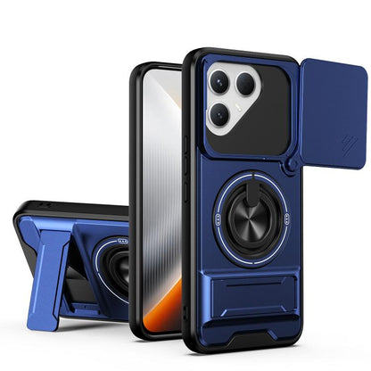 Lens Sliding Window Multifunctional Magnetic Shockproof Phone Case, For Tecno Pova 8 5G, For Tecno Spark 50 5G, For Tecno Pova Curve 2 5G, For Tecno Spark 50 4G, For Tecno Camon 50 Pro 4G, For Tecno Camon 50 4G, For Tecno Spark Go 3                    ...