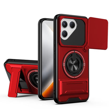 Lens Sliding Window Multifunctional Magnetic Shockproof Phone Case, For Tecno Pova 8 5G, For Tecno Spark 50 5G, For Tecno Pova Curve 2 5G, For Tecno Spark 50 4G, For Tecno Camon 50 Pro 4G, For Tecno Camon 50 4G, For Tecno Spark Go 3                    ...