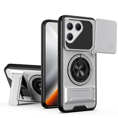 Lens Sliding Window Multifunctional Magnetic Shockproof Phone Case, For Tecno Pova 8 5G, For Tecno Spark 50 5G, For Tecno Pova Curve 2 5G, For Tecno Spark 50 4G, For Tecno Camon 50 Pro 4G, For Tecno Camon 50 4G, For Tecno Spark Go 3                    ...