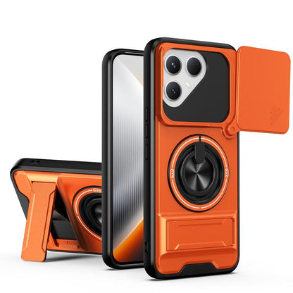 Lens Sliding Window Multifunctional Magnetic Shockproof Phone Case, For Tecno Pova 8 5G, For Tecno Spark 50 5G, For Tecno Pova Curve 2 5G, For Tecno Spark 50 4G, For Tecno Camon 50 Pro 4G, For Tecno Camon 50 4G, For Tecno Spark Go 3                    ...
