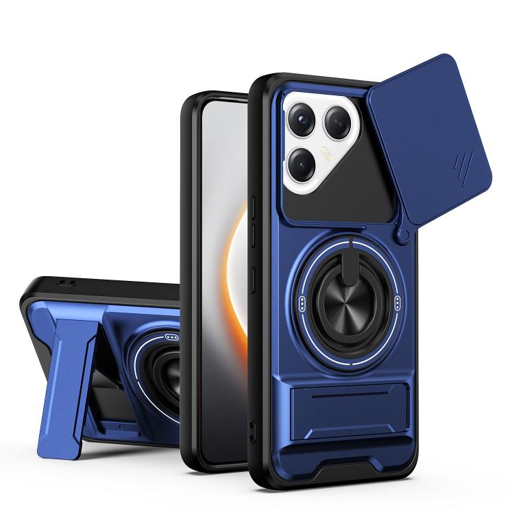 Lens Sliding Window Multifunctional Magnetic Shockproof Phone Case, For Tecno Pova 8 5G, For Tecno Spark 50 5G, For Tecno Pova Curve 2 5G, For Tecno Spark 50 4G, For Tecno Camon 50 Pro 4G, For Tecno Camon 50 4G, For Tecno Spark Go 3                    ...