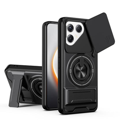 Lens Sliding Window Multifunctional Magnetic Shockproof Phone Case, For Tecno Pova 8 5G, For Tecno Spark 50 5G, For Tecno Pova Curve 2 5G, For Tecno Spark 50 4G, For Tecno Camon 50 Pro 4G, For Tecno Camon 50 4G, For Tecno Spark Go 3                    ...