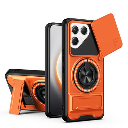 Lens Sliding Window Multifunctional Magnetic Shockproof Phone Case, For Tecno Pova 8 5G, For Tecno Spark 50 5G, For Tecno Pova Curve 2 5G, For Tecno Spark 50 4G, For Tecno Camon 50 Pro 4G, For Tecno Camon 50 4G, For Tecno Spark Go 3                    ...
