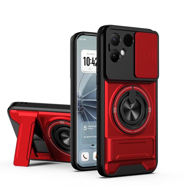 Lens Sliding Window Multifunctional Magnetic Shockproof Phone Case, For Tecno Pova 8 5G, For Tecno Spark 50 5G, For Tecno Pova Curve 2 5G, For Tecno Spark 50 4G, For Tecno Camon 50 Pro 4G, For Tecno Camon 50 4G, For Tecno Spark Go 3                    ...