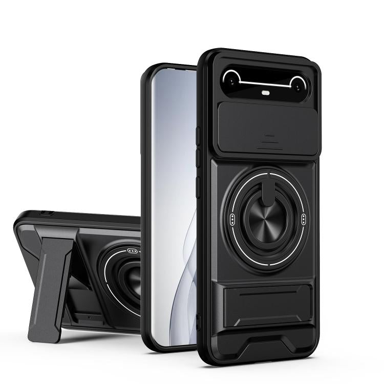 Lens Sliding Window Multifunctional Magnetic Shockproof Phone Case, For Tecno Pova 8 5G, For Tecno Spark 50 5G, For Tecno Pova Curve 2 5G, For Tecno Spark 50 4G, For Tecno Camon 50 Pro 4G, For Tecno Camon 50 4G, For Tecno Spark Go 3                    ...