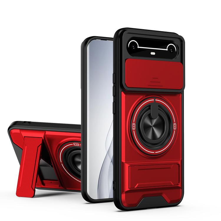 Lens Sliding Window Multifunctional Magnetic Shockproof Phone Case, For Tecno Pova 8 5G, For Tecno Spark 50 5G, For Tecno Pova Curve 2 5G, For Tecno Spark 50 4G, For Tecno Camon 50 Pro 4G, For Tecno Camon 50 4G, For Tecno Spark Go 3                    ...