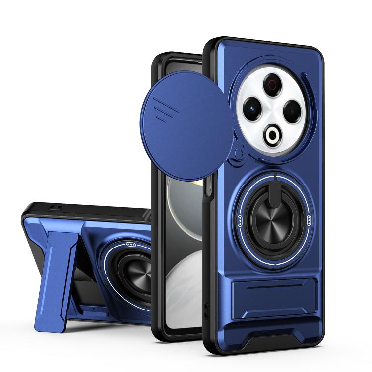 Lens Sliding Window Multifunctional Magnetic Shockproof Phone Case, For Tecno Camon 40 Premier 5G, For Tecno Camon 40 4G, For Tecno Spark 30 Pro 4G, For Tecno Spark 30 4G, For Tecno Spark Go 2025, For Tecno Spark 30C 4G, For Tecno Pova 6 Neo 4G        ...
