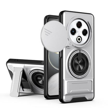 Lens Sliding Window Multifunctional Magnetic Shockproof Phone Case, For Tecno Camon 40 Premier 5G, For Tecno Camon 40 4G, For Tecno Spark 30 Pro 4G, For Tecno Spark 30 4G, For Tecno Spark Go 2025, For Tecno Spark 30C 4G, For Tecno Pova 6 Neo 4G        ...