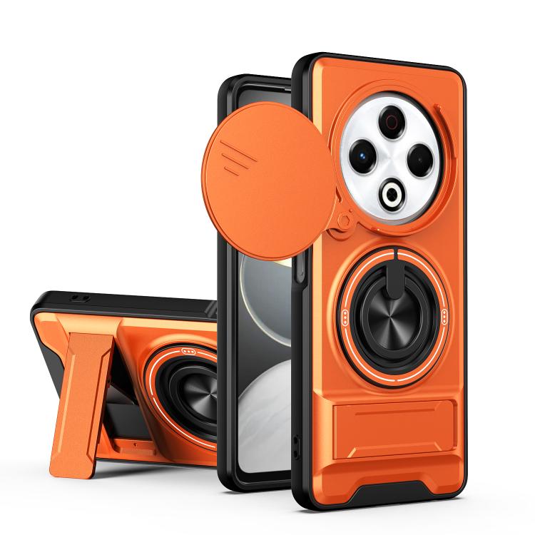 Lens Sliding Window Multifunctional Magnetic Shockproof Phone Case, For Tecno Camon 40 Premier 5G, For Tecno Camon 40 4G, For Tecno Spark 30 Pro 4G, For Tecno Spark 30 4G, For Tecno Spark Go 2025, For Tecno Spark 30C 4G, For Tecno Pova 6 Neo 4G        ...
