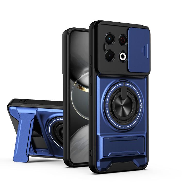Lens Sliding Window Multifunctional Magnetic Shockproof Phone Case, For Tecno Camon 40 Premier 5G, For Tecno Camon 40 4G, For Tecno Spark 30 Pro 4G, For Tecno Spark 30 4G, For Tecno Spark Go 2025, For Tecno Spark 30C 4G, For Tecno Pova 6 Neo 4G        ...