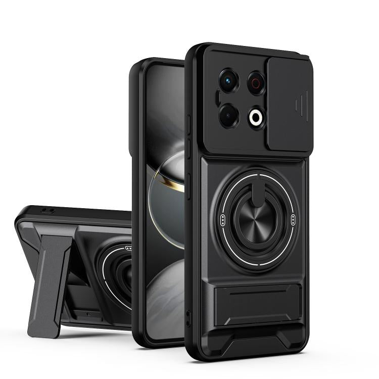 Lens Sliding Window Multifunctional Magnetic Shockproof Phone Case, For Tecno Camon 40 Premier 5G, For Tecno Camon 40 4G, For Tecno Spark 30 Pro 4G, For Tecno Spark 30 4G, For Tecno Spark Go 2025, For Tecno Spark 30C 4G, For Tecno Pova 6 Neo 4G        ...