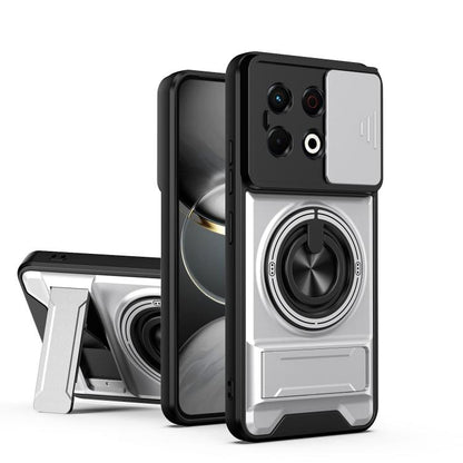 Lens Sliding Window Multifunctional Magnetic Shockproof Phone Case, For Tecno Camon 40 Premier 5G, For Tecno Camon 40 4G, For Tecno Spark 30 Pro 4G, For Tecno Spark 30 4G, For Tecno Spark Go 2025, For Tecno Spark 30C 4G, For Tecno Pova 6 Neo 4G        ...