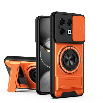Lens Sliding Window Multifunctional Magnetic Shockproof Phone Case, For Tecno Camon 40 Premier 5G, For Tecno Camon 40 4G, For Tecno Spark 30 Pro 4G, For Tecno Spark 30 4G, For Tecno Spark Go 2025, For Tecno Spark 30C 4G, For Tecno Pova 6 Neo 4G        ...