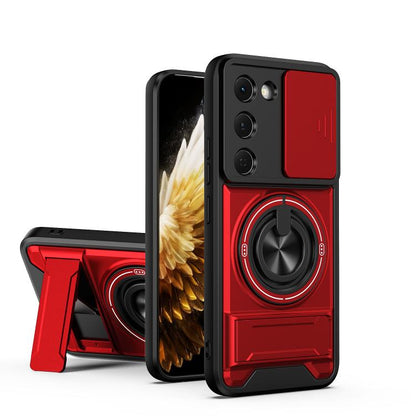 Lens Sliding Window Multifunctional Magnetic Shockproof Phone Case, For Tecno Pova 8 5G, For Tecno Spark 50 5G, For Tecno Pova Curve 2 5G, For Tecno Spark 50 4G, For Tecno Camon 50 Pro 4G, For Tecno Camon 50 4G, For Tecno Spark Go 3                    ...
