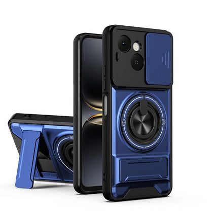 Lens Sliding Window Multifunctional Magnetic Shockproof Phone Case, For Tecno Pova 8 5G, For Tecno Spark 50 5G, For Tecno Pova Curve 2 5G, For Tecno Spark 50 4G, For Tecno Camon 50 Pro 4G, For Tecno Camon 50 4G, For Tecno Spark Go 3                    ...