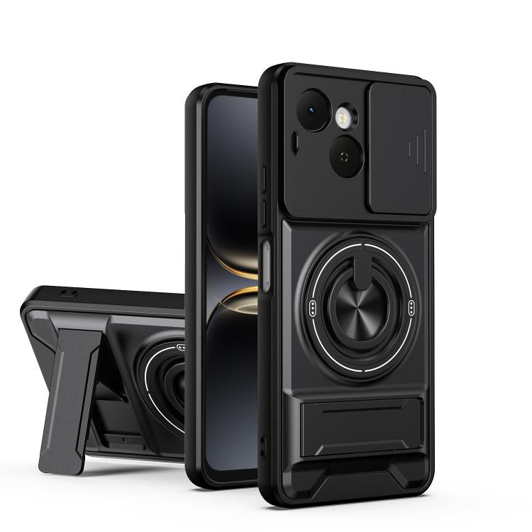 Lens Sliding Window Multifunctional Magnetic Shockproof Phone Case, For Tecno Pova 8 5G, For Tecno Spark 50 5G, For Tecno Pova Curve 2 5G, For Tecno Spark 50 4G, For Tecno Camon 50 Pro 4G, For Tecno Camon 50 4G, For Tecno Spark Go 3                    ...