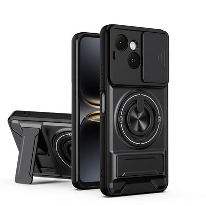 Lens Sliding Window Multifunctional Magnetic Shockproof Phone Case, For Tecno Pova 8 5G, For Tecno Spark 50 5G, For Tecno Pova Curve 2 5G, For Tecno Spark 50 4G, For Tecno Camon 50 Pro 4G, For Tecno Camon 50 4G, For Tecno Spark Go 3                    ...