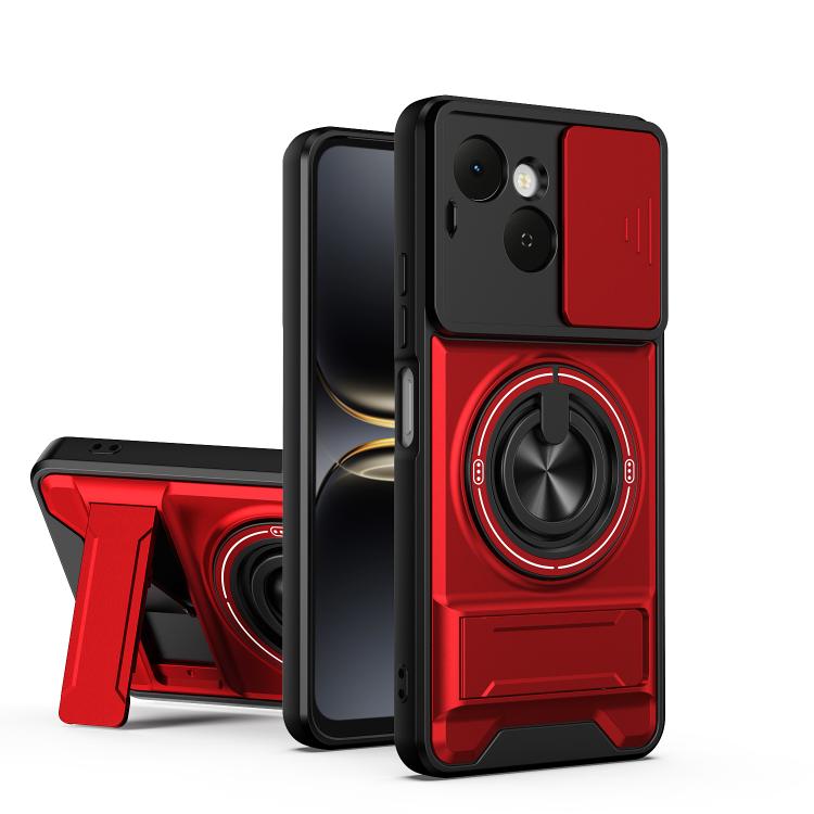 Lens Sliding Window Multifunctional Magnetic Shockproof Phone Case, For Tecno Pova 8 5G, For Tecno Spark 50 5G, For Tecno Pova Curve 2 5G, For Tecno Spark 50 4G, For Tecno Camon 50 Pro 4G, For Tecno Camon 50 4G, For Tecno Spark Go 3                    ...