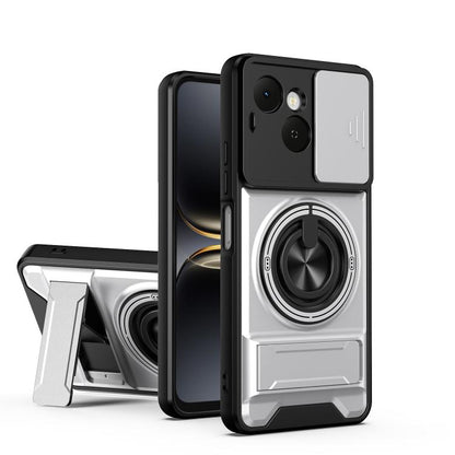 Lens Sliding Window Multifunctional Magnetic Shockproof Phone Case, For Tecno Pova 8 5G, For Tecno Spark 50 5G, For Tecno Pova Curve 2 5G, For Tecno Spark 50 4G, For Tecno Camon 50 Pro 4G, For Tecno Camon 50 4G, For Tecno Spark Go 3                    ...